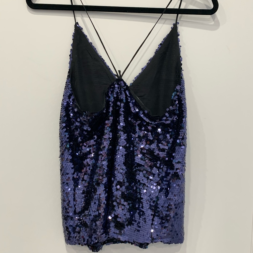 ZARA Sequin Racerback Top - Picture 5 of 5